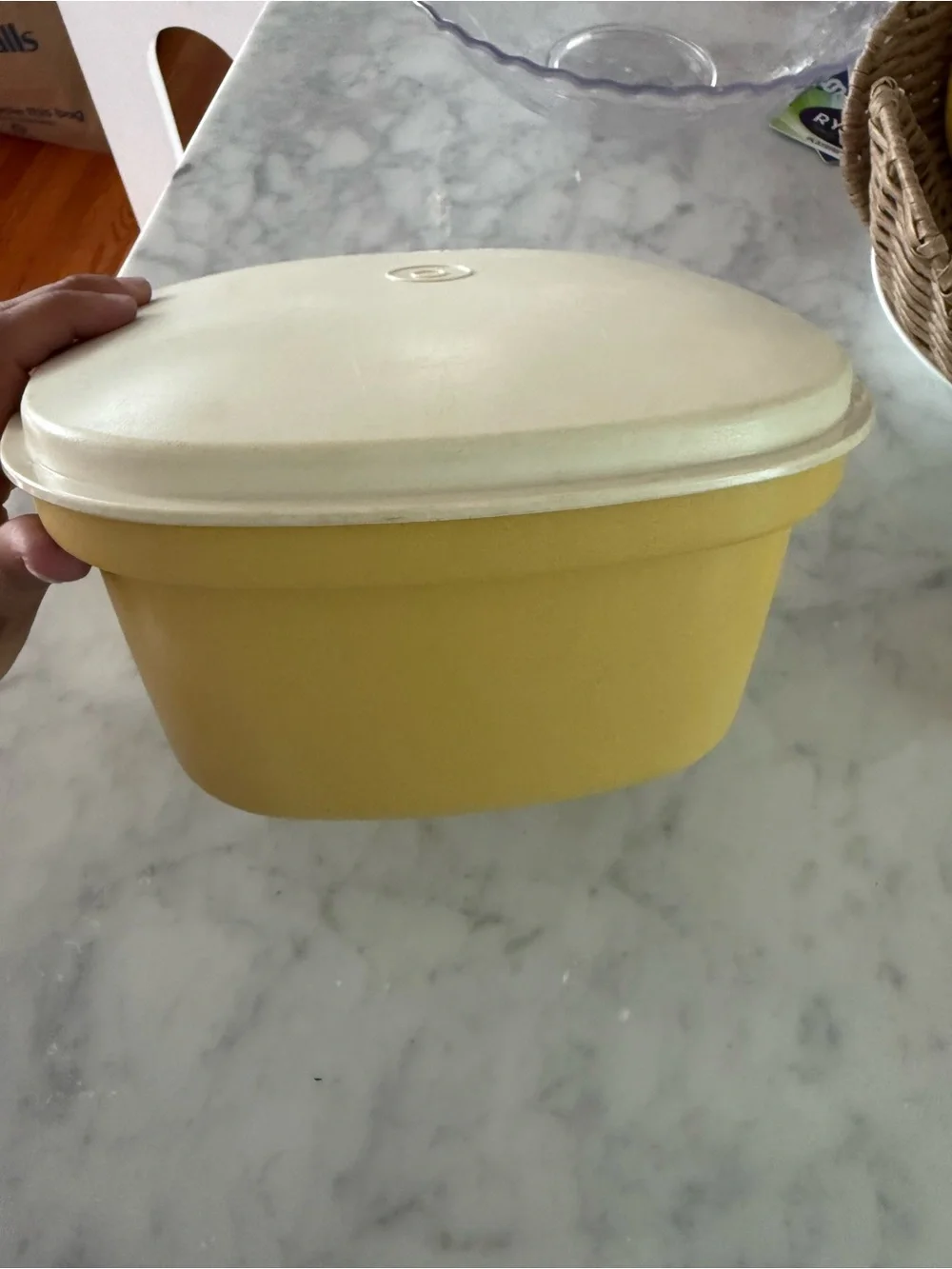 Vintage Tupperware Multi-Server 888 Vegetable Steamer Harvest Yellow 3pc Set